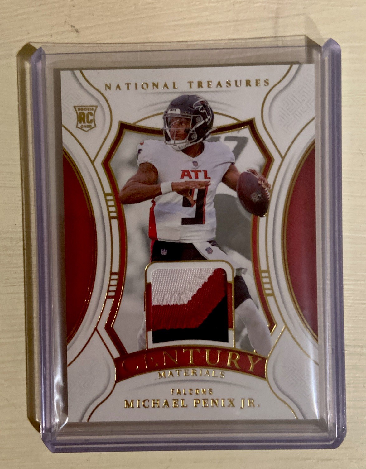 2024 National Treasures Gold Century Materials RC Michael Penix Jr Patch # /49