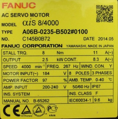 VNew Fanuc A06B-0235-B502#0100 Free Shipping New in Box New Factory Sealed PLC