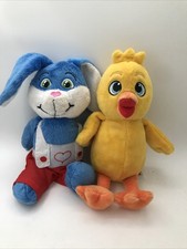 Hase Harry blau+ Küken Osterhase 26cm Stofftier Plüsch Kinderschokolade Ostern