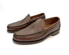 Allen Edmonds Sanibel 42366 Brown Pebble Leather Loafers Size 8 D Made in USA