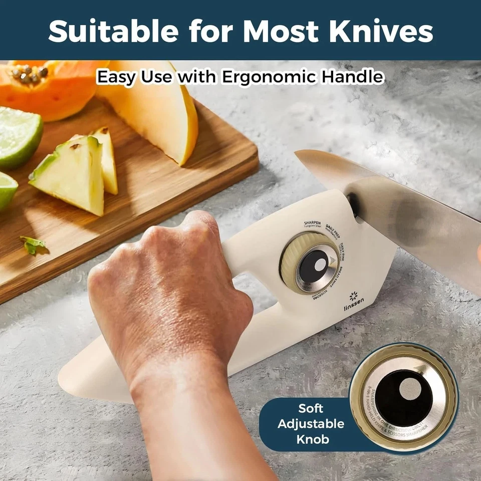 Afilador de cuchillos eléctrico profesional 5 etapas cuchillos de cocina afilado rápido Foto 3 de 4