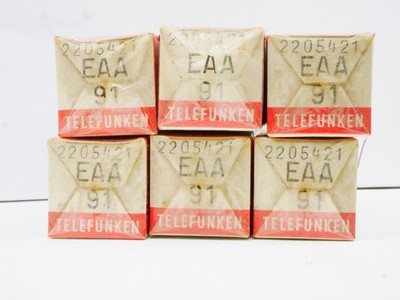 1x  EAA91 = 6AL5 = 6Х2П = D2M9 = D77  Telefunken NEW in sealed Box TUBE RÖHRE 7