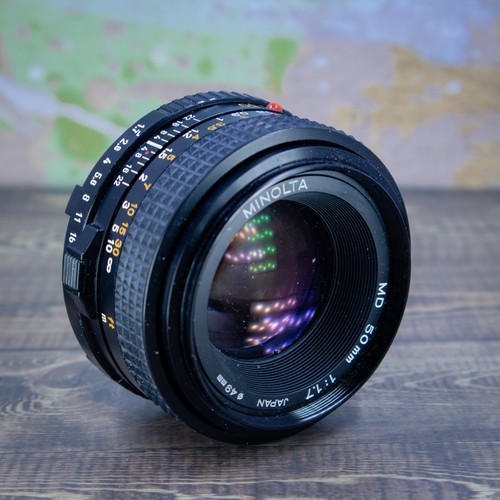 Minolta MD 50mm 1:1.7 f1.7 Lens for Minolta MD 35mm SLR Film Camera clean - Picture 2 of 3