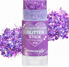 Purple Hair Glitter Stick,Purple Spirit Day Accessories for Football Game Day,Wa