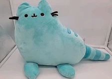 GUND Pusheen Blue Dino Dinosaur Cat Plush Stuffed Animal 16" Long Soft Toy