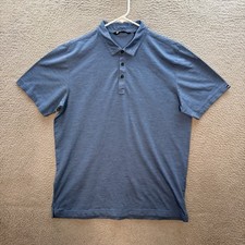 Travis Mathew Shirt Adult Extra Large Blue Golf Polo Performance Stretch Mens XL