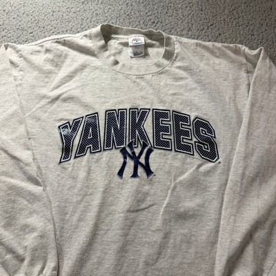 Vintage 2003 New York Yankees Delta Pro Weight Long Sleeve T-Shirt Men Medium