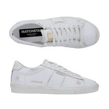 Golden Goose Match Star Shiny Leather White Tab Sneakers F006367 10100 144598684