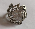 Vintage ring sterling silver 925 Size 8 Weight 7.34 g. Ukrainian jewelry.