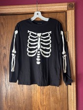 Youth Glow in the Dark Skeleton long sleeve T shirt youth size 14 XL.