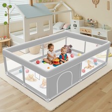Baby Playpen 65 50Inch, Playpen for Babies and Toddlers, Play Pen Pin Indoor