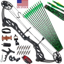 19-70LBS Archery Hunting Compound Bow  Arrows  Accessory Hunting SET IBO320FPS