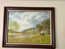 A Signed Oil Painting From Mid 20th Century  By Unknown Artist Signed As Eteika