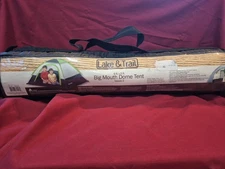 Lake & Trail Big Mouth Dome Tent 6 Ft 5 In Sleeps 2 Polyester Taped Seams Camp