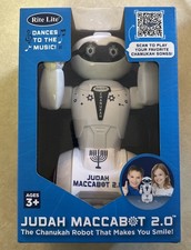 Rite Lite Judah Maccabot 2.0 The Chanukah Robot That Makes You Smile- NEW