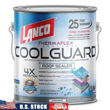 Elastomeric Roof Coating Insulating Waterproof Sealer Homes  Commercial Use