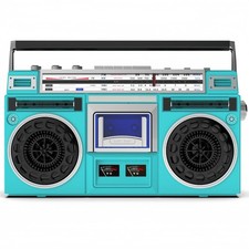 AOUDN Retro CD Cassette Player Boombox AM FM Stereo Radio SD USB Green
