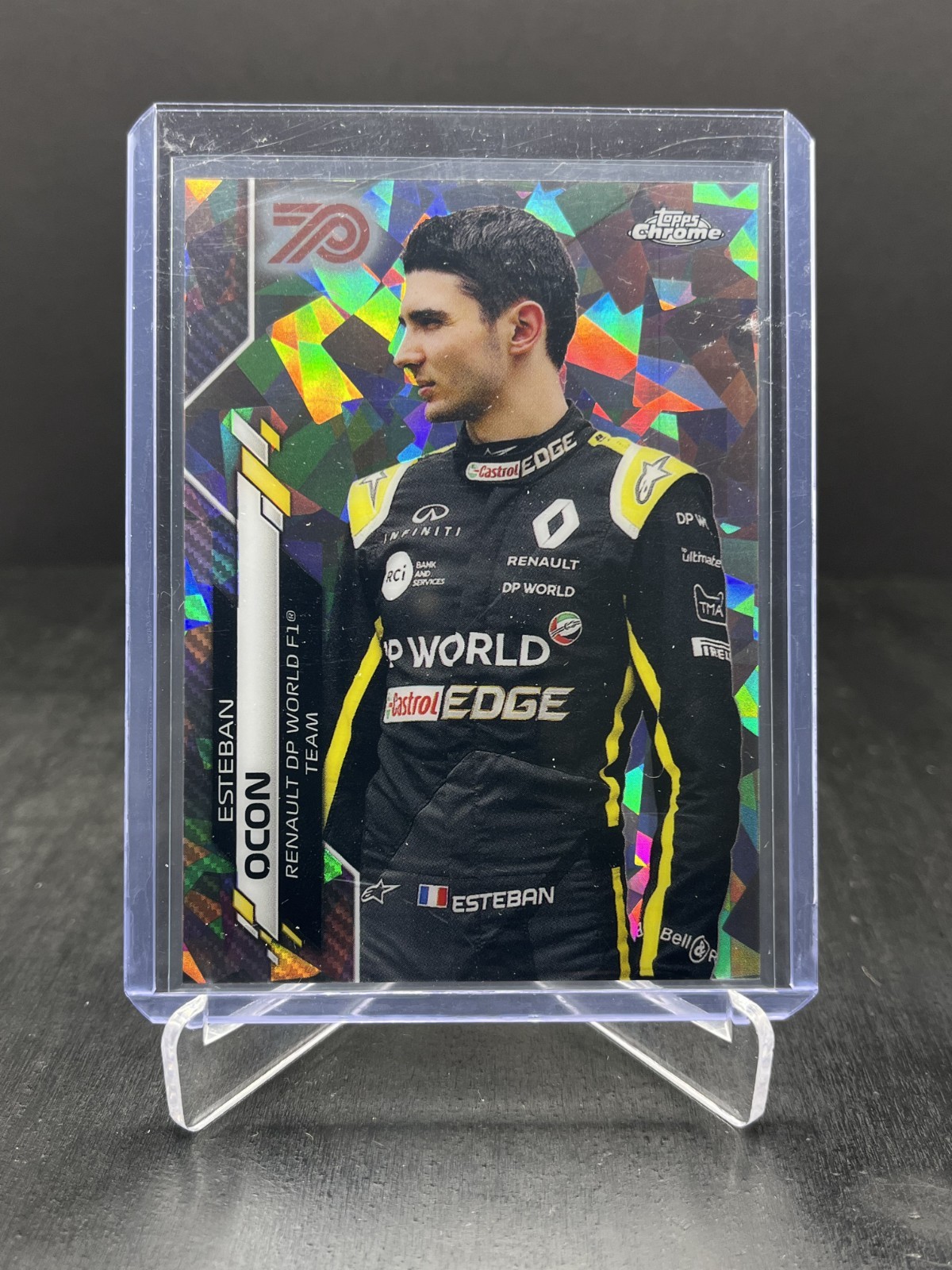 2020 Topps Chrome Sapphire Formula 1 F1 Esteban Ocon 70th Anniversary 59/70 #183