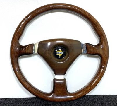 MOMO Veloce Racing Wood Steering Wheel 350mm 1991 Vintage JDM