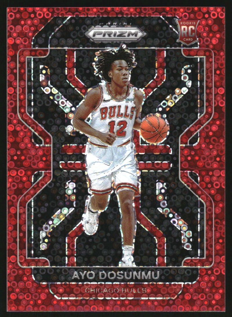 2021-22 Panini Prizm Prizms Fast Break Red #271 Ayo Dosunmu RC /100
