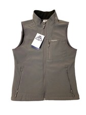 Haimont Vest Mens Sm Gray Full Zip Softshell Sleeveless Outdoors Hiking NWT
