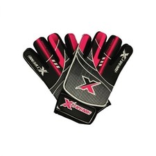 X-Treme TorwartHandschuhe Handschuhe Gr. 6 Junioren Schwarz- Magenta Fu&szlig;ball Neu
