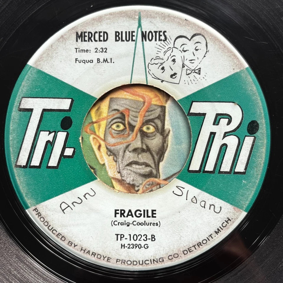 HEAR Merced Blue Notes 45 Whole Lotta Nothing / Fragile R&B mod rocker inst - Image 2 of 2