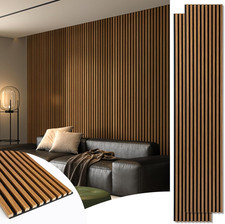Art3D 2-Pack 108" X 12" Acoustic Wood Panels for Wall, Soundproof Wood Slat Pane