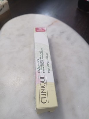 Clinique Chubby Stick Lip Colour Balm 07 Super Strawberry 0.1oz/3g Full size NIB
