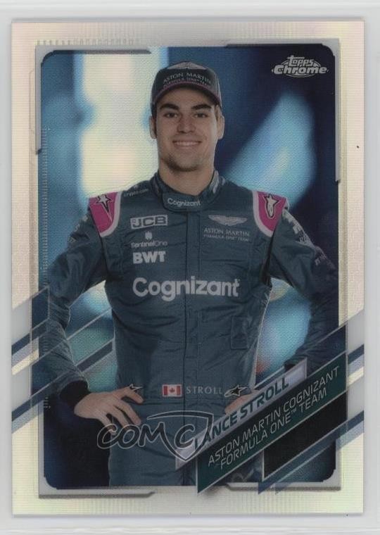 2021 Topps Chrome Formula 1 F1 Racers Refractor Lance Stroll #8 0mw9