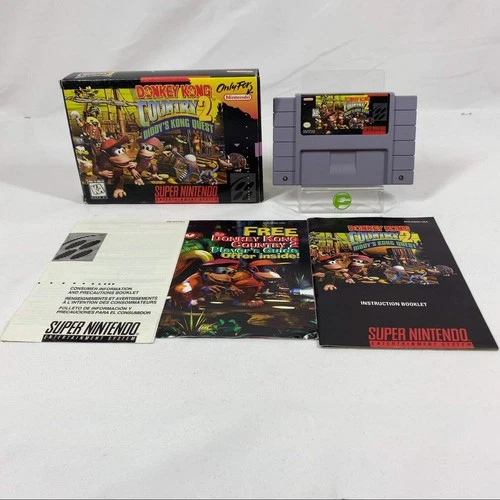Donkey Kong 2 Diddy's Kong Quest (Super Nintendo SNES, 1995)