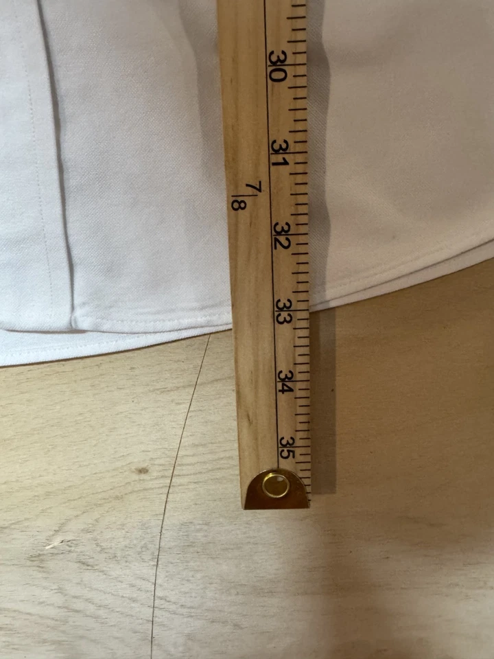 Camisa de vestir L. L. Bean para hombre ajuste tradicional 16,5-36 algodón blanco con botones Foto 4 de 4