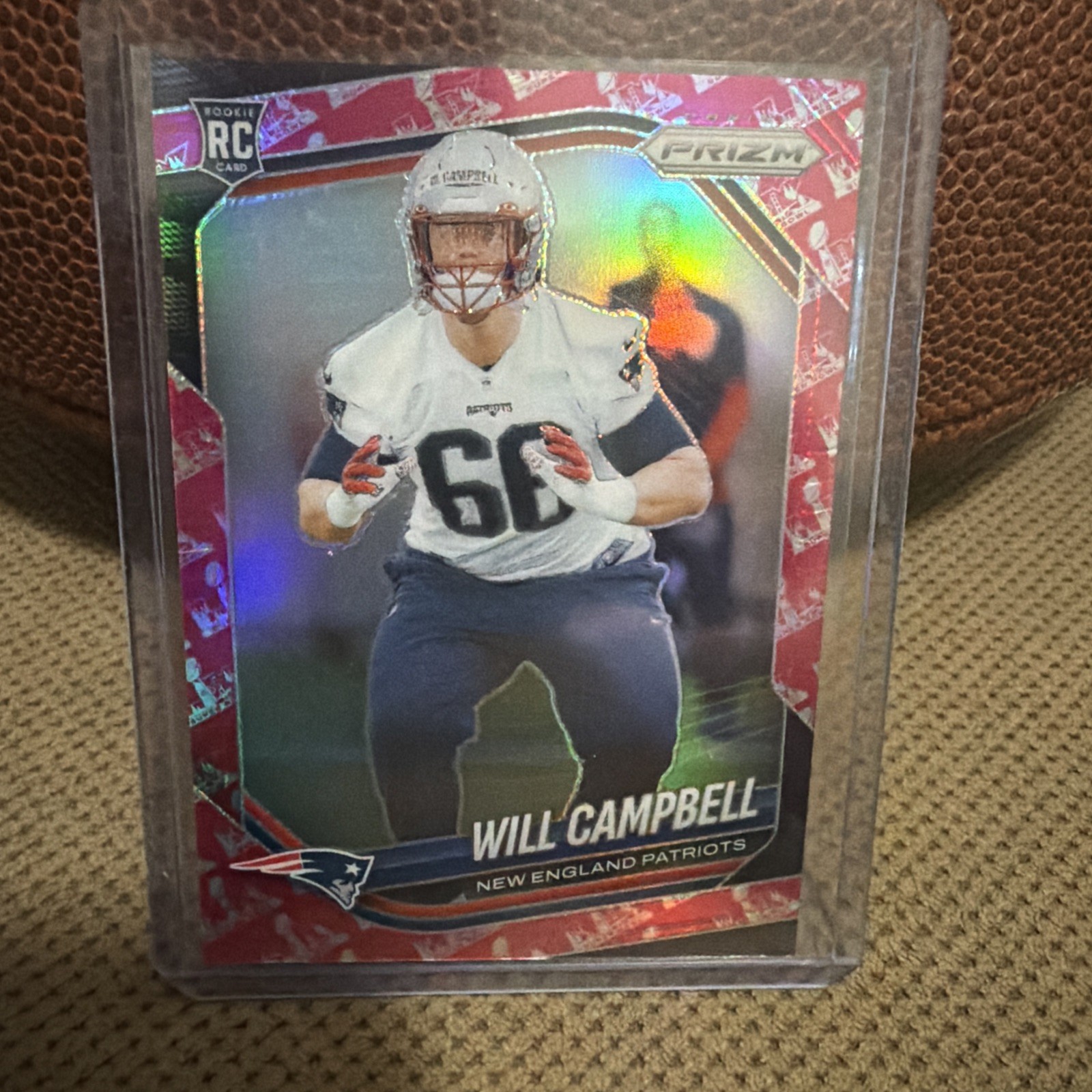 2025 Panini Prizm - Rookies Will Campbell #312 Super Bowl LX Prizm /60 (RC)