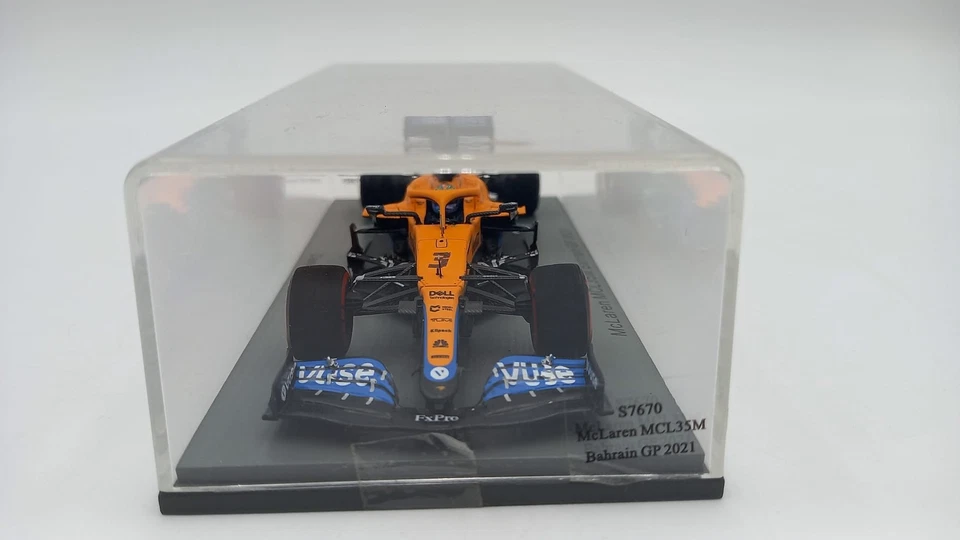 SPAS7670 Sparkmodel McLaren MCL35M Daniel Ricciardo Bahrein GP 2021 1/43 - Imagen 2 de 4