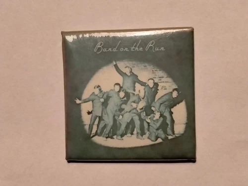 Badge du logo Wings Paul McCartney Band on the Run, groupe de musique pop...