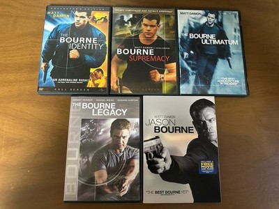 Lot Of 5 DVDs Jason Bourne - The Bourne Identity Series All Very Good