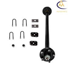 Trailer Boat Axle w/ 5x4.5 Idler 44"/47.5"/52"/54"/57"/58" Hub Face For 2000lbs