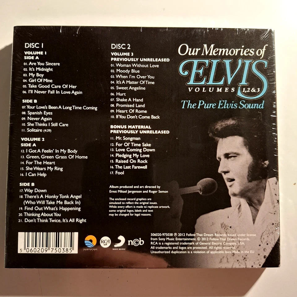 Elvis Presley - Our Memories Of Elvis Volume 1,2&3 - The Pure Sound / FTD - Bild 2 von 2