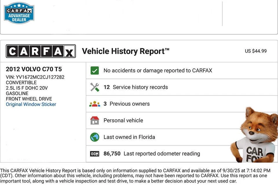 Volvo C70 2012 convertible de 2 puertas T5 Platinum Foto 2 de 4