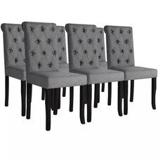 2/4/6er Set Esszimmerstühle Stoff Stuhl Wohnzimmerstühle Küchenstühle Essstuhl