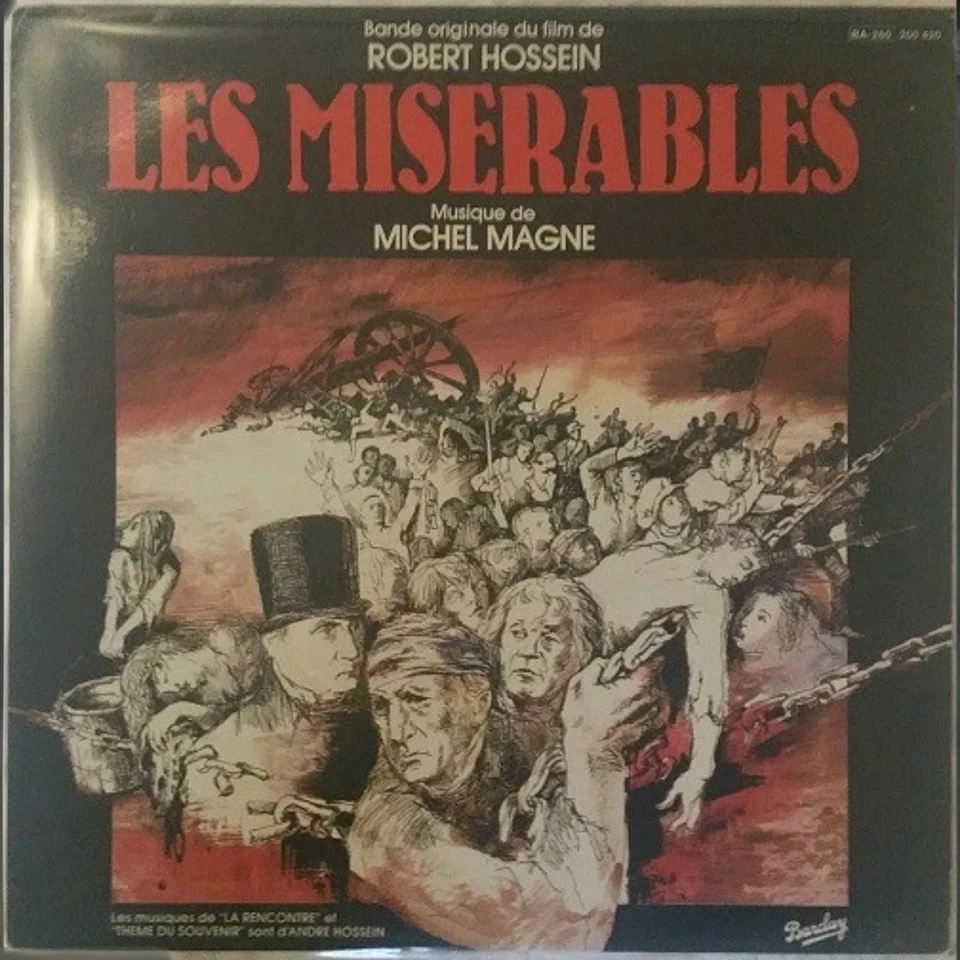 33 tours vinyle Les miserables BO film de Robert Hossein - Photo 1/1