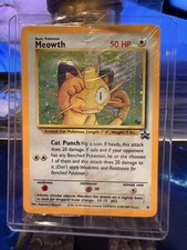 Pokémon TCG Meowth Holo Wotc Black Star Promo #10 Gameboy Factory Sealed W Swirl