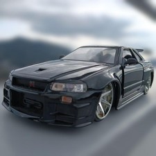 Nissan GT-R R34 1/18 Black Minicar