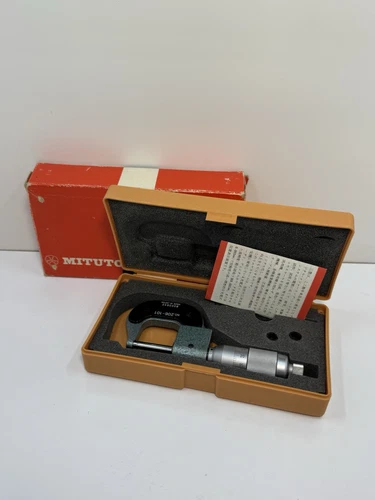Mitutoyo thread micrometer 0-25mm 0.001  precision tool 206-101 New Old Stock!