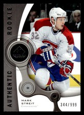 2005 SP GAME USED MARK STREIT 157 NRMT RC 344/999 HOCKEY MONTREAL CANADIENS