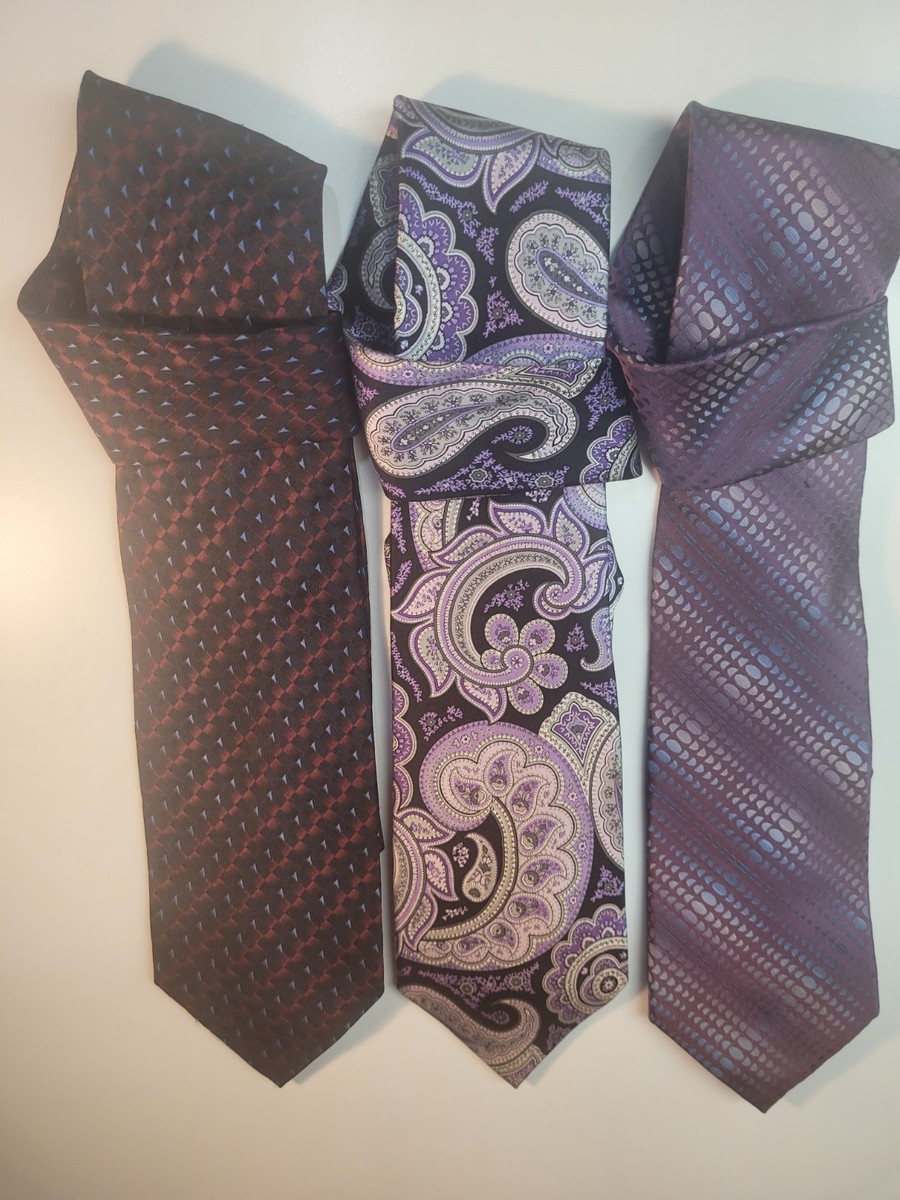 Alexander Julian Countess Mara Via Europa Silk Ties 3pc Men's Designer