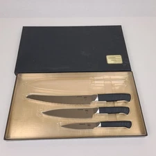 Amway NFS 3 Piece Kitchen Knife Set Serrated Slicer KN2 6" Blade KN3 Pairing KN4