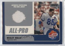 2000 Stadium Club Pro Bowl Jerseys Wesley Walls #WW-TE id9