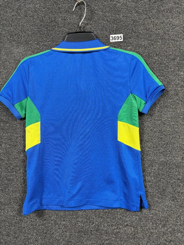 Polo Ralph Lauren Boys Polo Shirt Size 6 Blue Green Yellow Big Horse *READ - Image 2 of 4