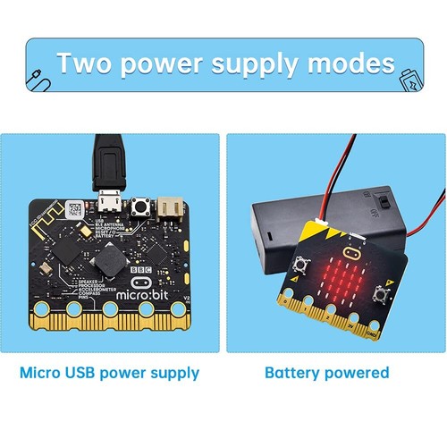 Microbit V2 Go Kit de démarrage original Microbit V2 avec Microbit V2 support... - Afbeelding 6 van 6